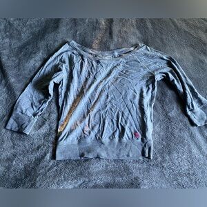 quarter sleeve off the shoulder sweater